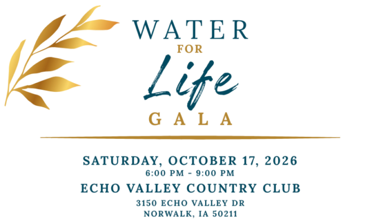 Join us for the 2026 Water for Life Gala